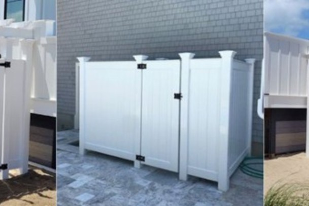 outdoor shower enclosure