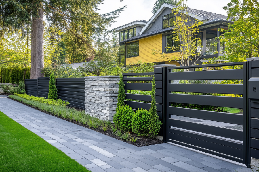 Granite Posts Installation