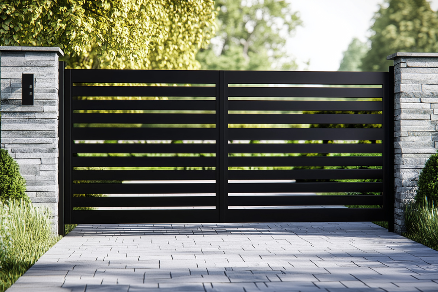 Granite Posts Installation
