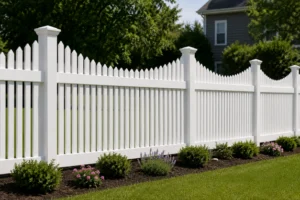 Scalloped Concord Vinyl Fence