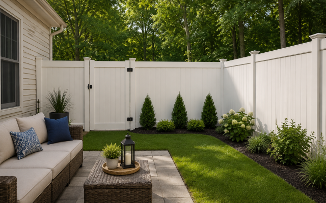 Courtyard Vinyl Fence