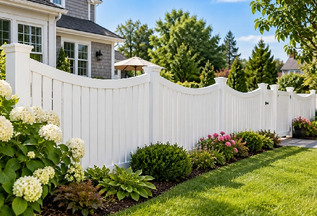 Scalloped Courtyard VinylFence